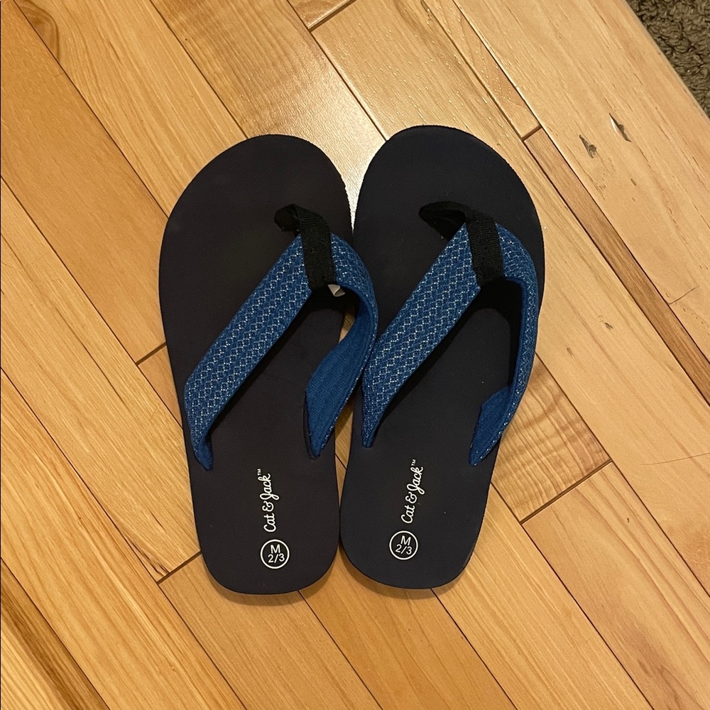 Cat & Jack Blue Flip Flops